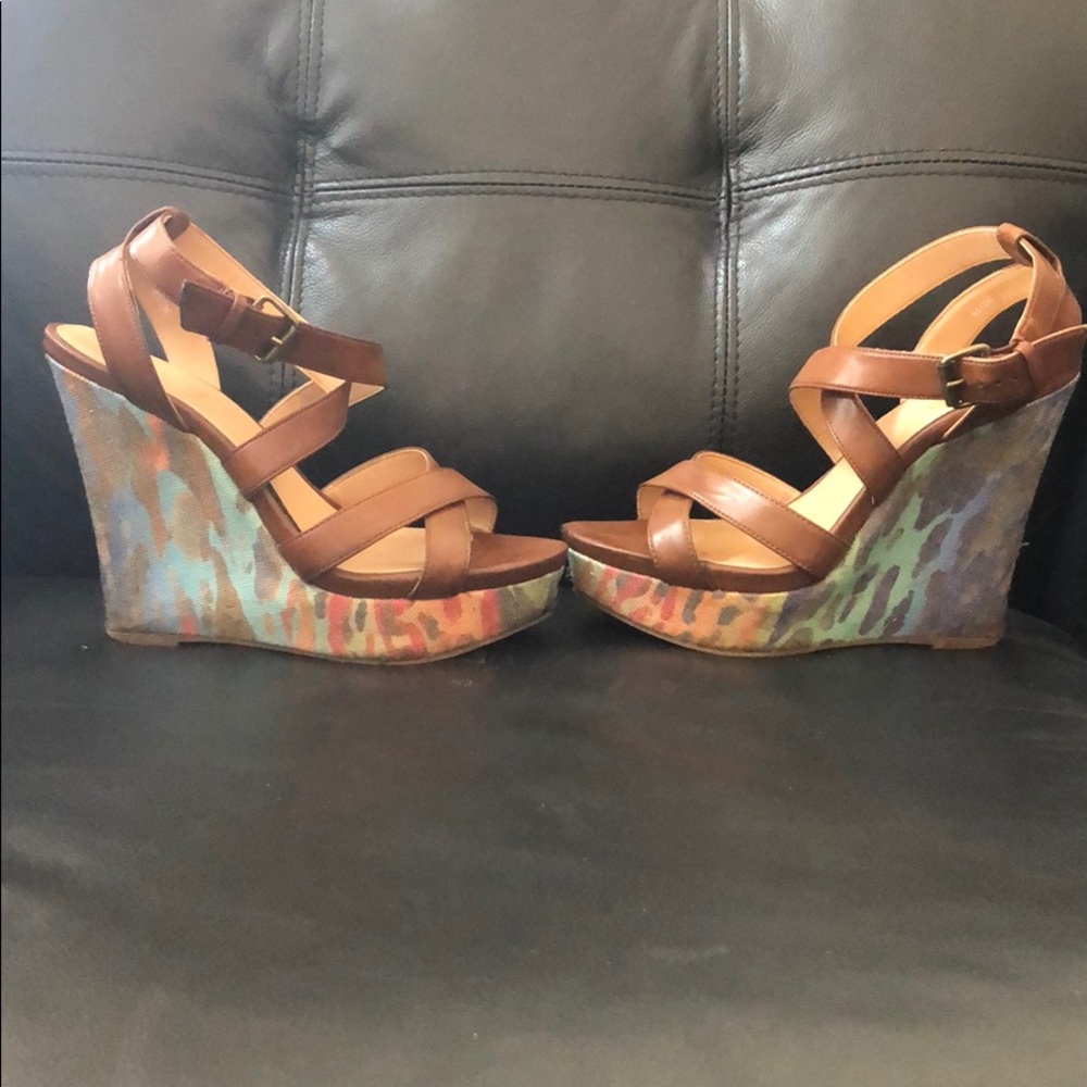 Strappy wedges